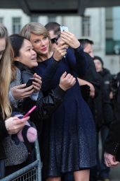 Taylor Swift at BBC Radio 1 Studios in London, February 2015