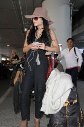 Vanessa Hudgens Casual Style - at LAX Airport, February 2015