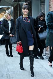 Victoria Justice Arriving the DKNY Fashion Show, Mercedes-Benz Fashion Week Fall 2015 in New York City