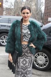 Victoria Justice - Mara Hoffman Fashion Show in New York City, February 2015