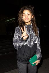 Zendaya Coleman Casual Style - at BOA Steakhouse in Los Angeles, Feb. 2015