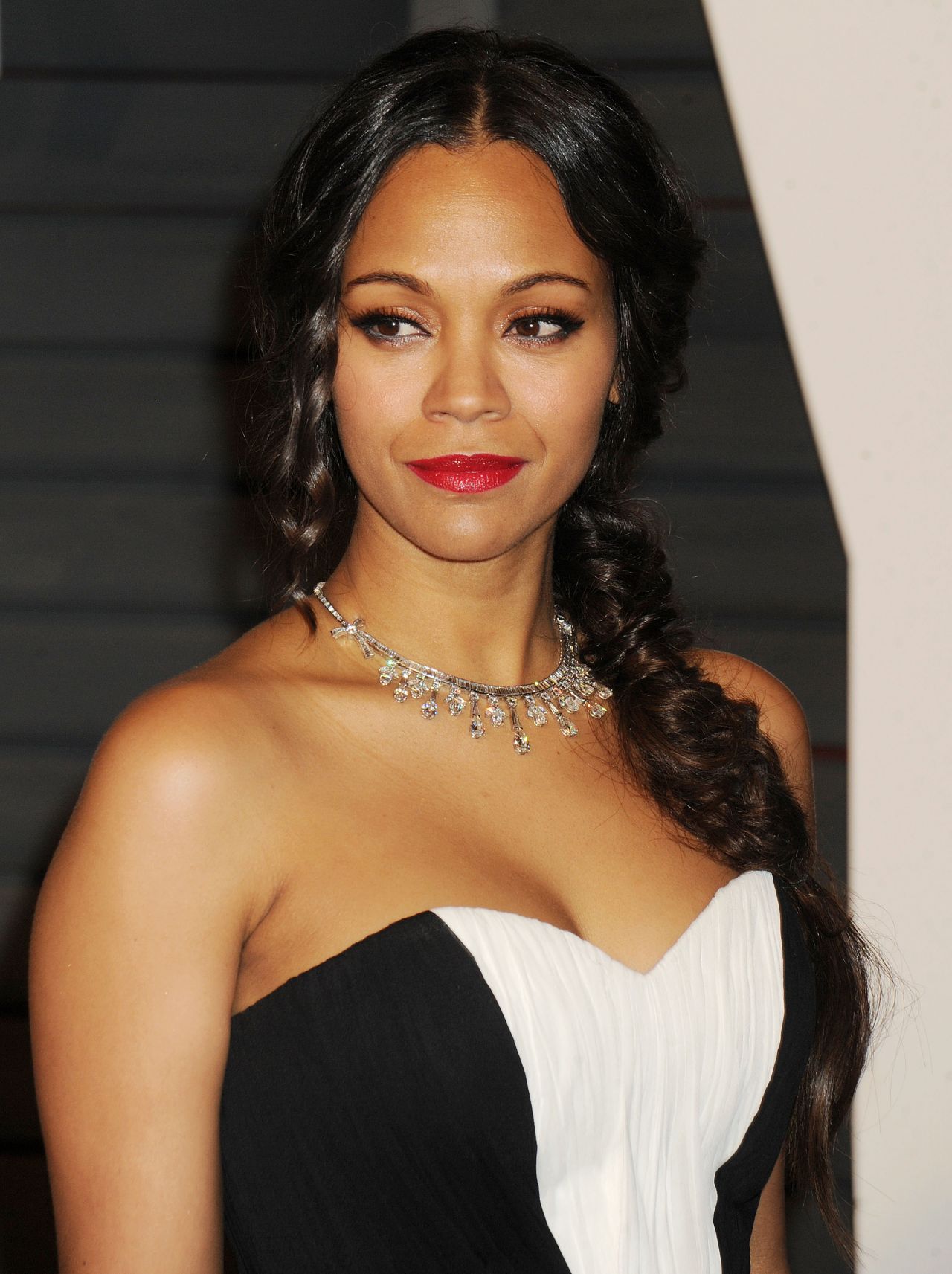 Zoe Saldana - 2015 Vanity Fair Oscar Party in Hollywood