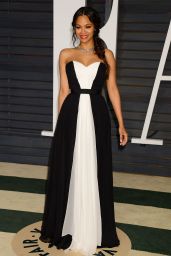 Zoe Saldana - 2015 Vanity Fair Oscar Party in Hollywood