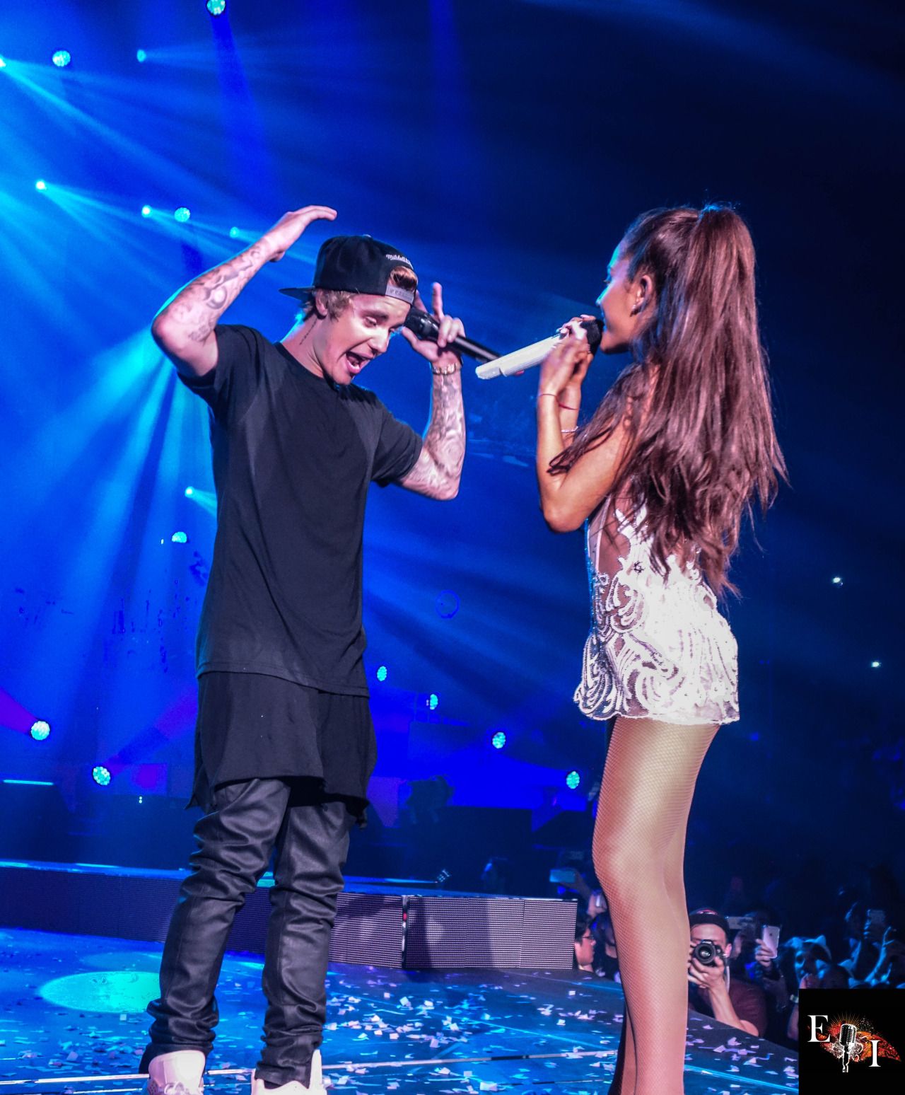 Ariana Grande Performs With Justin Bieber In Miami