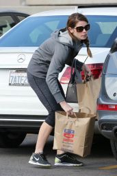 Ashley Greene in Leggings - Out in Los Angeles, February 2015