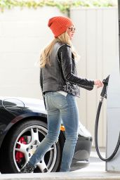 Ashley Tisdale Booty in Jeans - Gets Gas in Toluca Lake, March 2015
