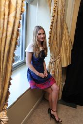 Britt Robertson - The Longest Ride Press Conference in New York City