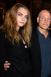 Cara Delevingne at Stella McCartney Show in Paris, March 2015