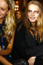 Cara Delevingne at Stella McCartney Show in Paris, March 2015