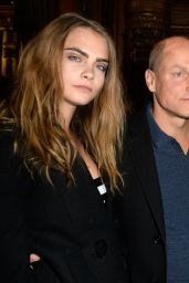 Cara Delevingne at Stella McCartney Show in Paris, March 2015