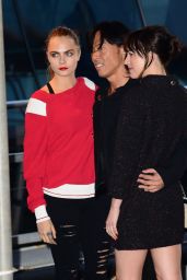 Cara Delevingne & Dakota Johnson at Karl Lagerfeld’s Chanel Boat Party in New York City, March 2015