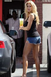 Charlotte McKinney Booty in Shorts - DWTS Rehearsals in LA - March 2015