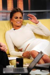 Chrissy Teigen - Visiting Good Day New York on Fox 5 in NYC, March 2015