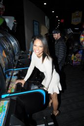 Christina Milian Night Out Style - at Dave and Busters in Hollywood, March 2015