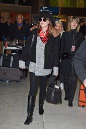 Dakota Johnson at Charles de Gaulle Airport in France, March 2015