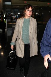 Dakota Johnson - at JFK International Airport in New York City, March 2015