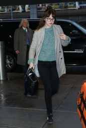 Dakota Johnson - at JFK International Airport in New York City, March 2015