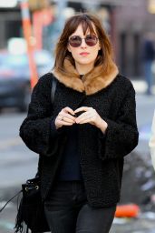Dakota Johnson Street Style - Out in New York City, March 2015