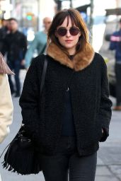 Dakota Johnson Street Style - Out in New York City, March 2015
