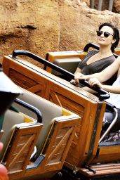 Demi Lovato at Disneyland in Anaheim, March 2015