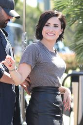 Demi Lovato on the Set of 