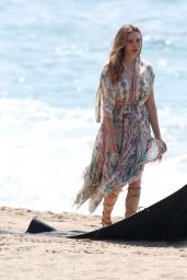 Elizabeth Olsen - Photoshoot at the Beach in Malibu. March 2015
