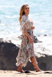 Elizabeth Olsen - Photoshoot at the Beach in Malibu. March 2015