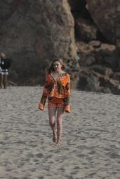 Elizabeth Olsen Photoshoot - Beach in Malibu, March 2015