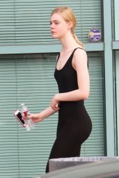 Elle Fanning - Heading to the Gym in Studio City - February 2015