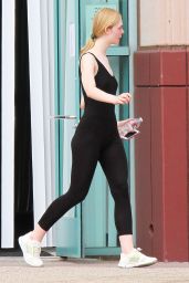 Elle Fanning - Heading to the Gym in Studio City - February 2015