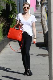 Emma Roberts Casual Style - Out Shopping In West Hollywood, March 2015