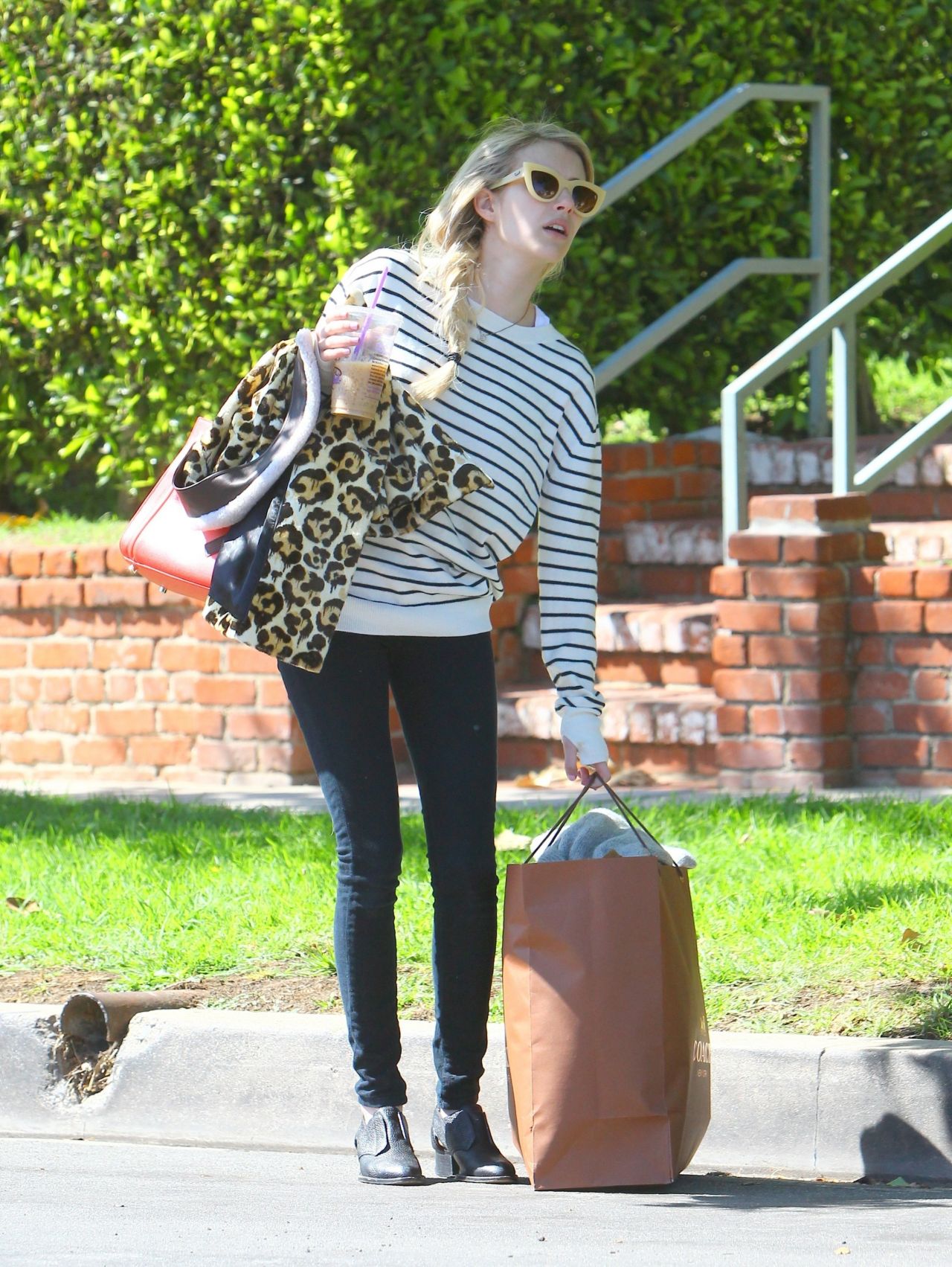Emma Roberts - Leaving Her Home in Los Angeles, March 2015 • CelebMafia