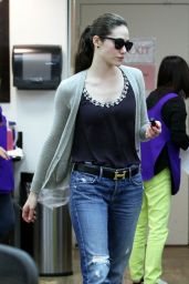 Emmy Rossum - at a Nail Salon in Beverly Hills, March 2015