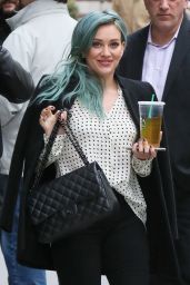 Hilary Duff Shows Off Her Style - Out in NYC, March 2015