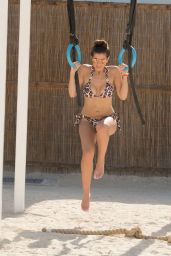 Imogen Thomas in a Bikini on Jumeirah Beach in Dubai, March 2015