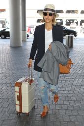 Jessica Alba at LAX Airport, March 2015