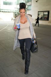 Jodie Marsh – Leaving the BBC Studios in London, March 2015