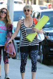Kaley Cuoco in Leggings - Out in Brentwood, March 2015