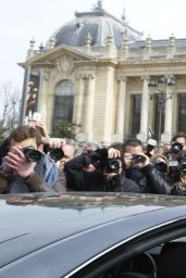 Karlie Kloss – Leaving the Mugler Fashion Show in Paris, March 2015