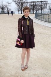 Kate Mara Style - Goes to Valentino Fashion Show in Paris - March 2015