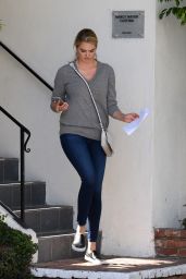 Kate Upton in Tight Jeans - Leaving an Office Building in Los Angeles, Feb. 2015