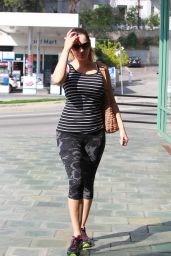 Kelly Brook in Leggings - Out in Los Angeles, March 2015