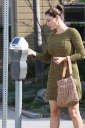 Kelly Brook Leggy in Mini Dress - Out in Santa Monica, March 2015