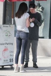 Kendall Jenner Booty in Jeans - at Urth Cafe in West Hollywood, March 2015
