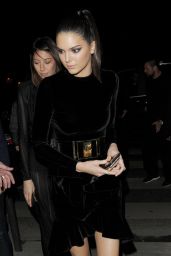 Kendall Jenner, Gigi Haidid & Kim Kardashian Night Out Style - Paris, March 2015