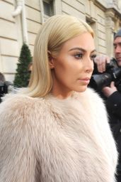 Kim Kardashian Dyed Her Hair - Paris, March 2015