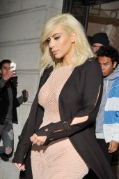 Kim Kardashian Is Blonde Now - Lanvin Fashion Show in Paris, March 2015