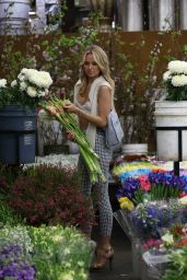 Kimberley Garner at a Flower Market in Los Angeles, March 2015