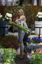 Kimberley Garner at a Flower Market in Los Angeles, March 2015
