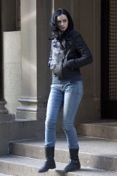 Krysten Ritter on the Set of A.K.A. Jessica Jones in New York City, March 2015